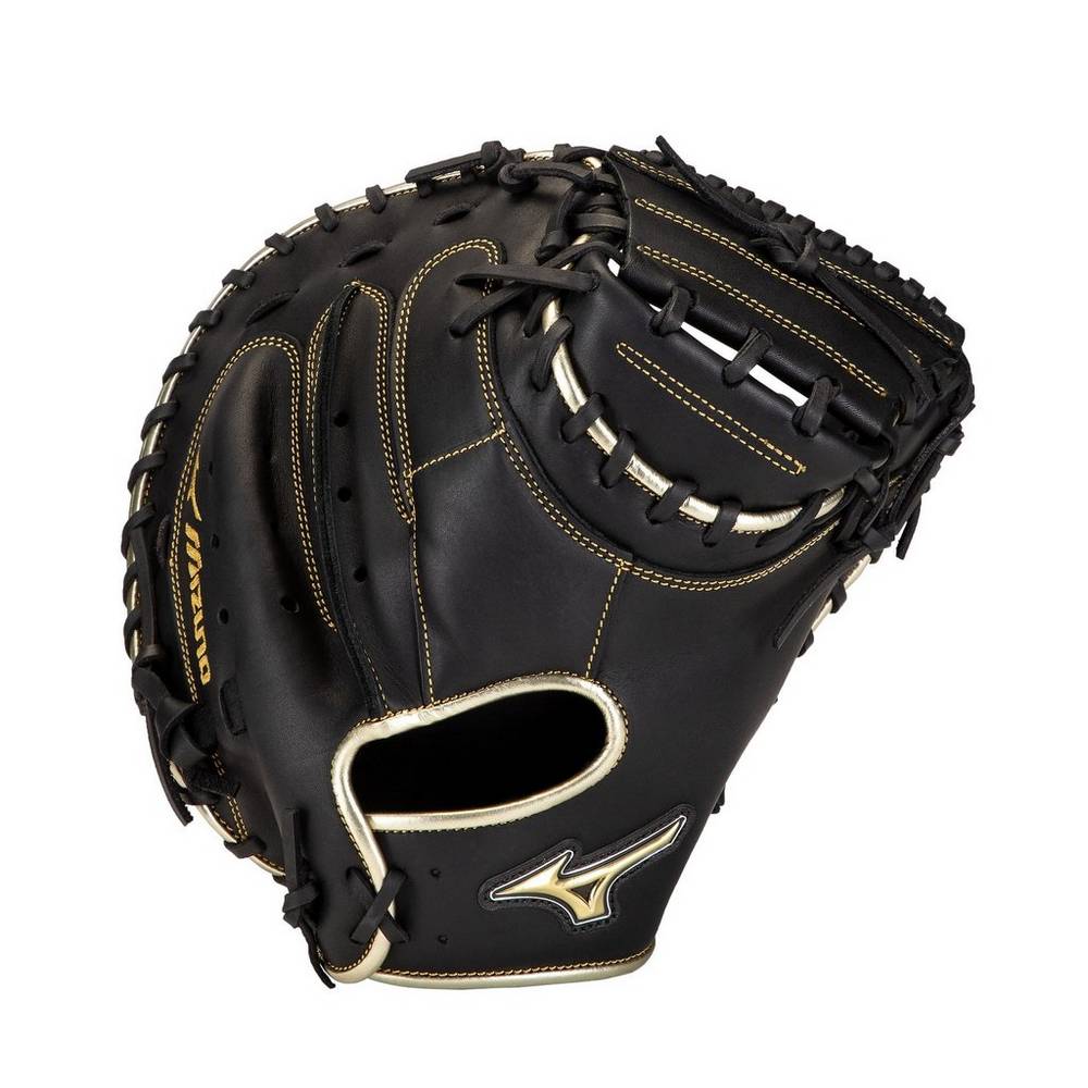 Mizuno MVP Prime SE 34" Férfi Catchers Mitt Fekete/Arany HPY264039